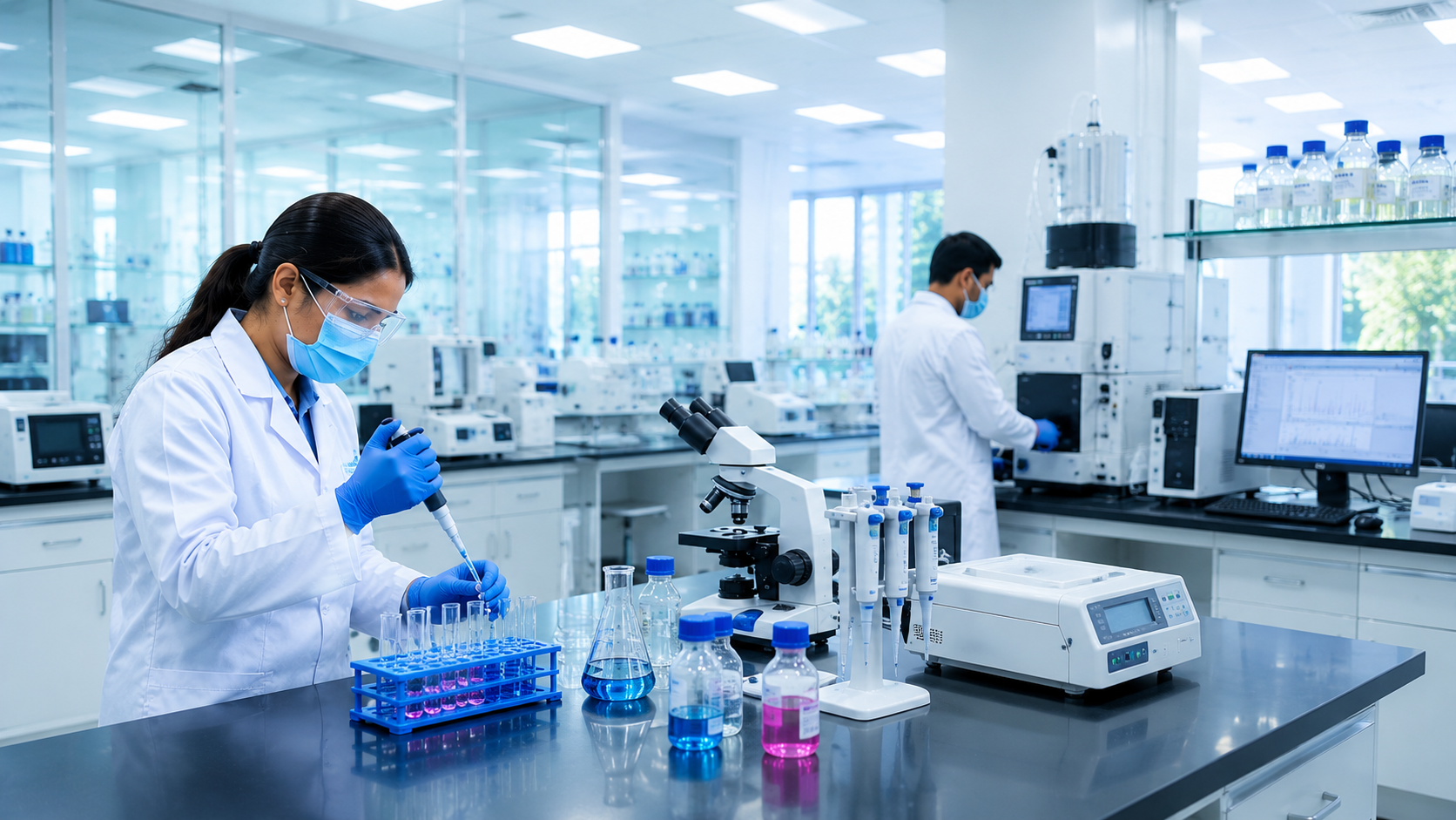 Amrith Labs microscope testing facility